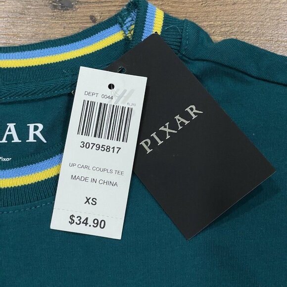 UP Disney Pixar Shirt Adult XS Carl Couples T-Shirt Embroidered BoxLunch NWT - Picture 5 of 11